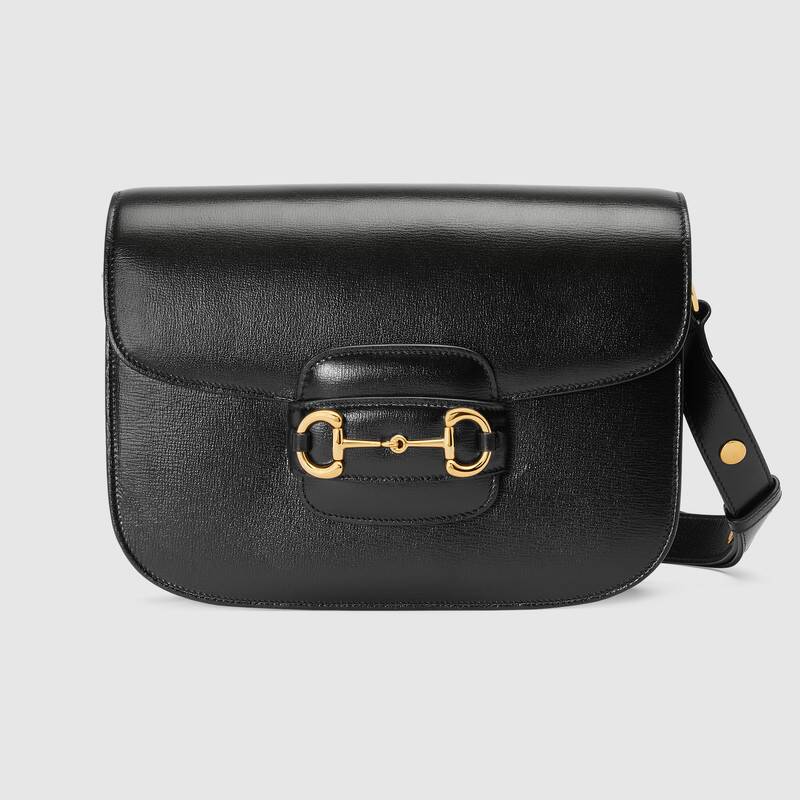 Gucci Horsebit 1955 Small Shoulder Bag 602204 Black